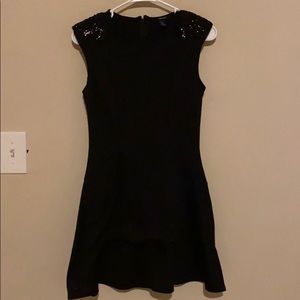 Sequined shoulder dress size small